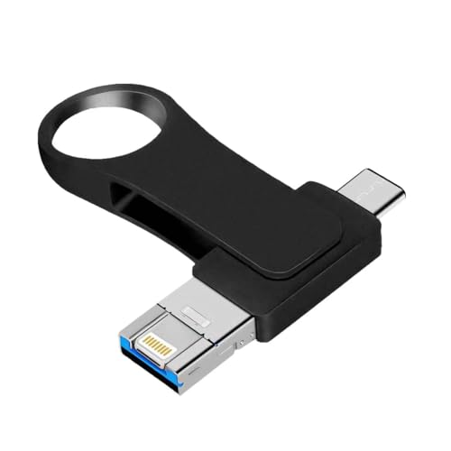 Memória USB C 512 GB portátil 3 em 1 USB C OTG Metal Pen Drive Photo Stick Flash Drive USB Memory Stick Foto Stick para smartphones Android, PC, OTG, tablets