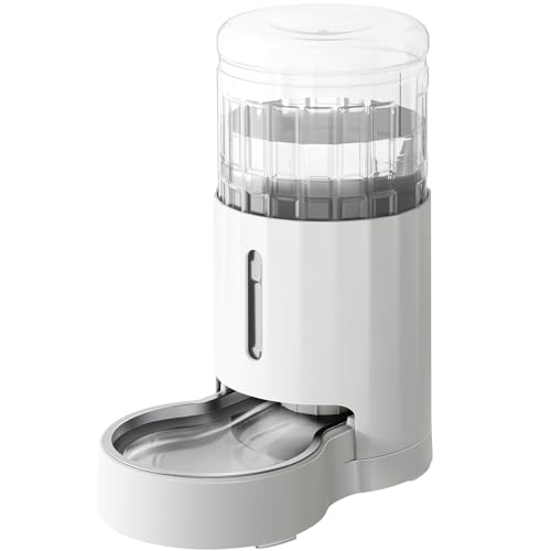 Dispensador de água para animais de estimação de 4 litros. Vem com toalha de mesa individual para animais de estimação. Dispensador automático de água de grande capacidade, tamanho médio e pequeno,