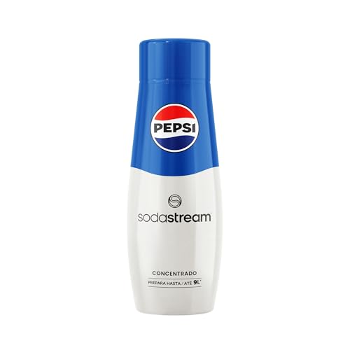 SodaStream - Concentrado de sabor refrescante Pepsi, prepare até 9 l de bebida, adequado para todas as máquinas de gás de água SodaStream - 440 ml