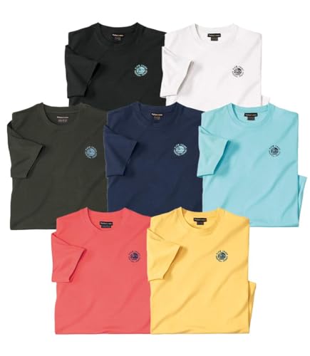 ATLAS FOR MEN - Lote de 7 camisolas - Disponível em tamanhos grandes do M ao 5XL