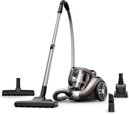 Rowenta Compact Power XXL Aspirador sem saco, motor de baixo consumo, 900 W, filtração ciclónica avançada de 3 níveis, depósito de sujidade extragrande de 2,5 l, compacta, animal care, RO4B50