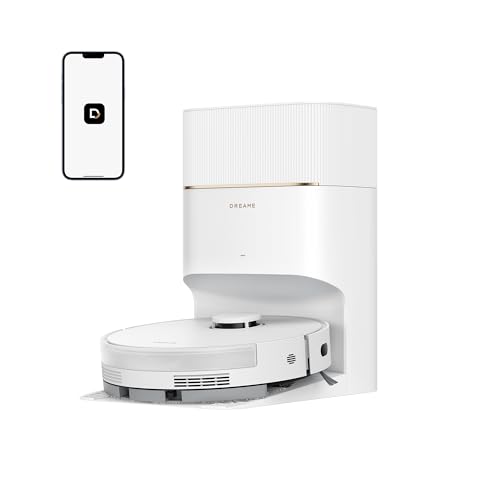 DREAME D20 Pro Plus Robot Aspirador e esfrega 2 em 1, 13.000 Pa, escova dupla para pelo de animais de estimação, limpeza de cantos, esvaziamento, navegação LDS, desquiva com laser, pisos rígidos