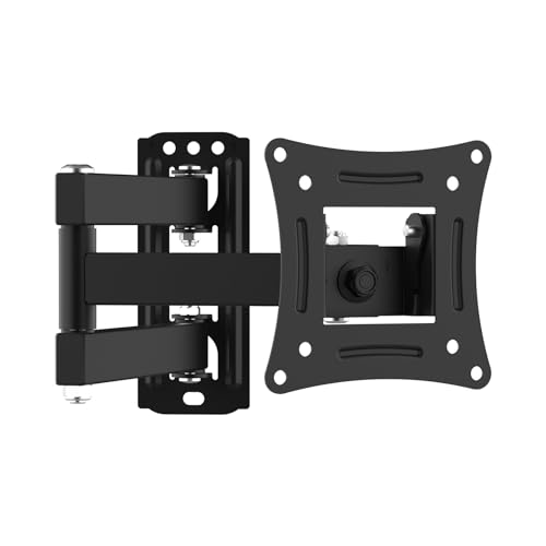 GRIFEMA GB1008-1 Suporte de parede para TV de 13 - 32" rotativo inclinável e extensível, suporte universal para monitor de parede, carga até 20 kg, VESA 75 x 75 mm/100 x 100 mm, pequeno