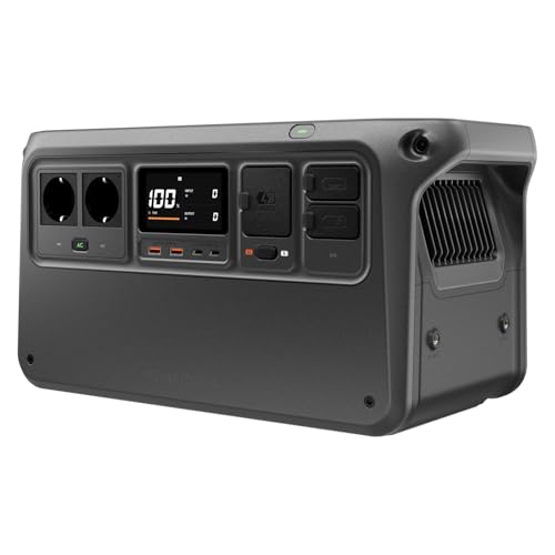 DJI Estação de energia portátil Power 1000 V2, bateria LFP de 1024 WH, saída de 2600 W, recarga de 0% a 80% em 37 minutos, gerador elétrico para casa, autocaravanas, sem conexão com a rede