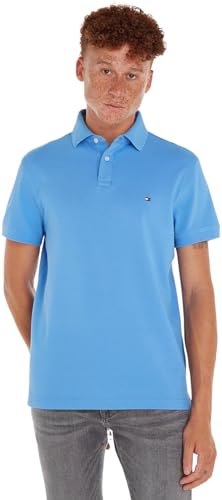 Tommy Hilfiger Polo de manga curta para homem regular Fit com botões