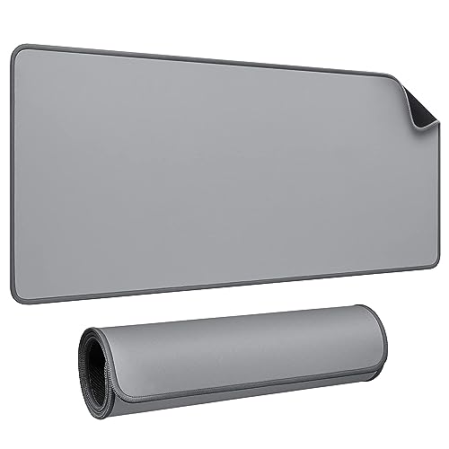 JIALONG Tapete de rato - tapete de mesa grande, Mousepad protetor de mesa de escritório com base antiderrapante, design personalizado, cinzento