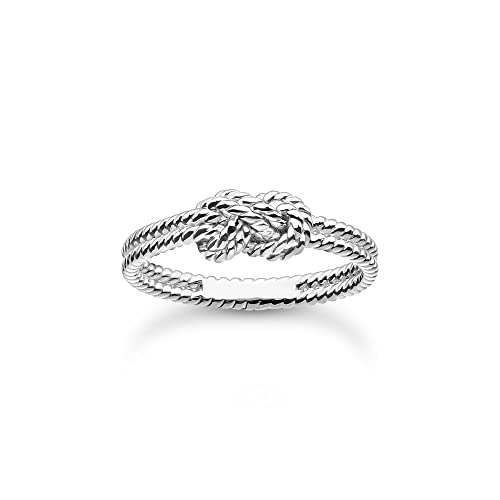 THOMAS SABO Anel de prata de lei 925 para mulher, corda com nó TR2399-001-21