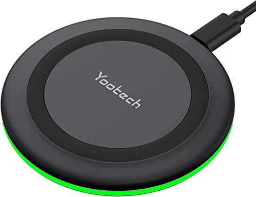 yootech Carregador sem fios rápido para iPhone Série 16 15 14 13 12 11, 7,5 W para iPhone 16e/XS/XR/XS MAX/X/8, Air-Pods Pro, 10 W MAX para Samsung Galaxy S23/S22/S21/S10E/S/S/S/S/S/S10E/S/SS 9, Note