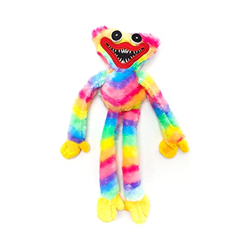 MAGIC SELECT Peluche Hugy Wugy arco-íris de jogo de terror Natal. Brinquedo de peluche de videojogo de fábrica de brinquedos para crianças e adultos.