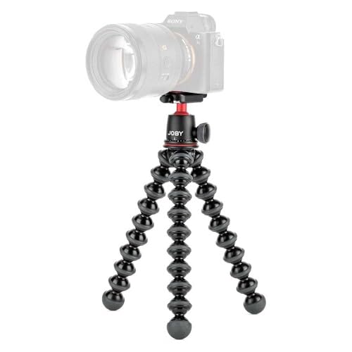 JOBY GorillaPod Kit 3K - tripé flexível leve com rótula para câmaras DSLR e CSC/sem espelho, Made in Italy, JB91507-BWW, peso até 3 kg