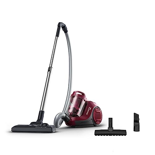 Rowenta Aspirador Swift Power Cyclonic RO2933 - aspirador sem saco de 750 W para parquet, tecnologia ciclónica, cabeça de alto desempenho, motor Effitech, bordô