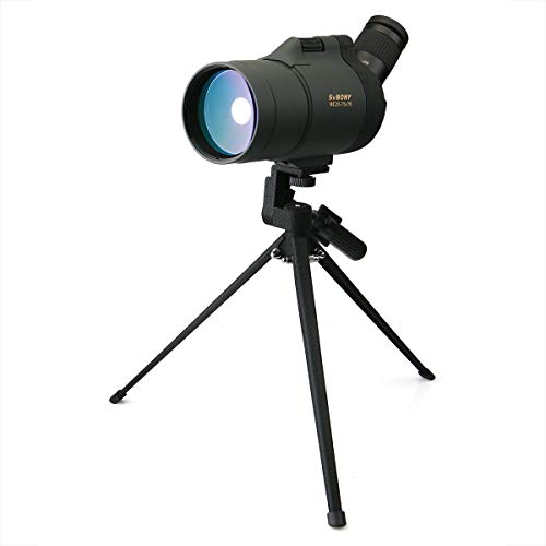 Svbony SV41 Telescópio terrestre 25-75 x 70AE MAK Spotting Scope FMC BAK4 IPX7 impermeável telescópio terrestre com tripé de mesa para caça observação de pássaros paisagem de vida selvagem