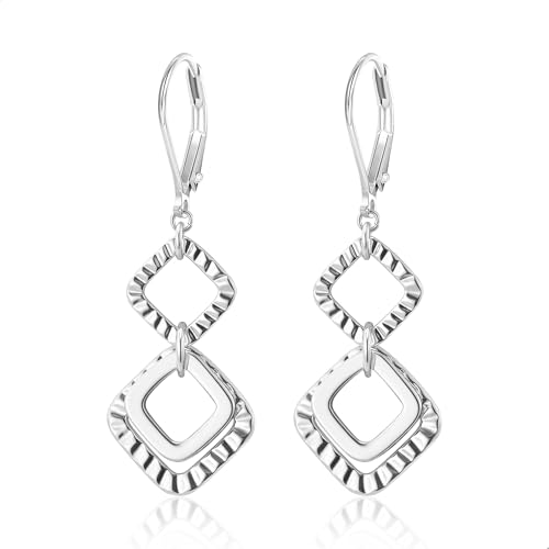 ALEXCRAFT Brincos mulher prata compridos, brincos pendentes pérolas prata 925, elegante, leves, hipoalergénicos, para festa, banquete, presentes de joalharia