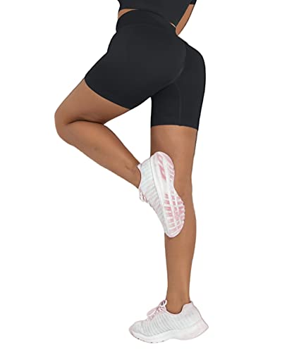 Merlvida Cintura alta leggings curtas mulher push-up calções desporto sem costura ginásio calções elásticos calças curtas opacos roupa de verão leggings desportivas para ioga fitness Running