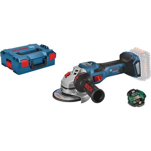 Bosch Professional BITURBO GWS 18V-15 SC - Moedor angular a bateria (18 V, disco Ø 125, velocidade variável, Connectivity, sem bateria, em L-BOXX)