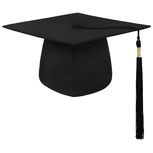 BROADREAM Chapéu de graduação, gorro de formatura adulto, chapéu de graduação ajustável para celebrar graduação