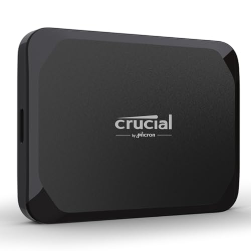 Crucial X9 SSD 1TB portátil, até 1050 MB/s, compatível com PC, Mac, PlayStation e Xbox, disco rígido sólido externo SSD, USB-C 3.2 - CT1000X9SSD902