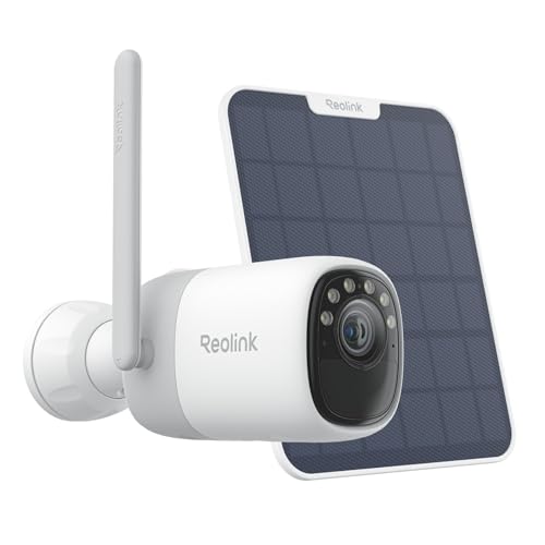 Reolink Altas, 2K câmaras de vigilância solar exterior com bateria de 20.000 mAh, pré-gravação, visão noturna colorida, 2,4/5 GHz Wi-Fi 6, deteção de pessoas/veículos/animais com IA, sem taxas