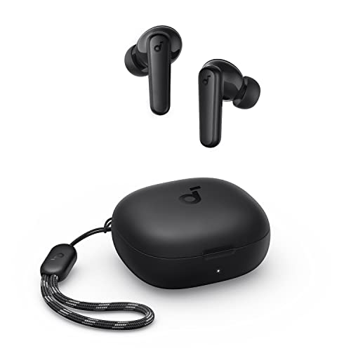 Soundcore P20i Auriculares sem fios Bluetooth by Anker, diafragmas de 10 mm com Big Bass, auriculares Bluetooth 5.3, reprodução 30H, IPX5, 2 micros para chamadas nítidas com IA, EQ personalizado