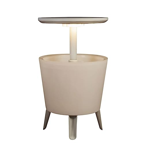 Keter Mesa frigorífico iluminada para jardim, branco - iluminada