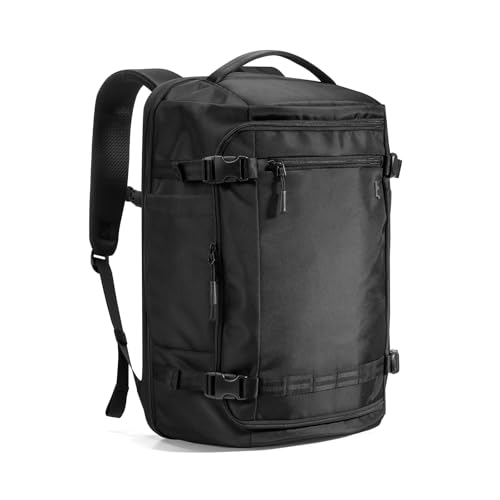 tomtoc 38 L Mochila de viagem, TSA amigável bagagem de mão mochila cabine avião para 15,6 - 17,3 polegadas computador portátil, voo aprovado mochila para viagens de fim de semana e viagens de negócios