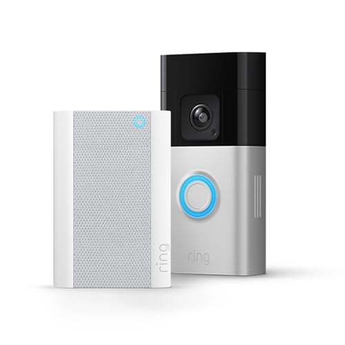 Ring Battery Video Doorbell Pro + Chime Pro| Videotimbre Pro con batería, vídeo de cuerpo entero, detección de movimiento 3D, visión nocturna en color