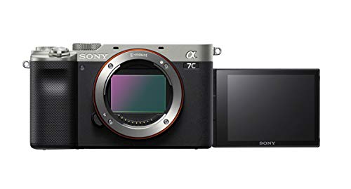 Sony Alpha 7 C - Câmara evil de fotograma completo (compacta e leve, foco automático em tempo real, 24,2 MP, sistema de estabilização de 5 eixos, bateria de grande capacidade, Solo Body) prata