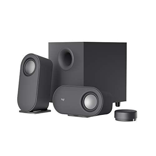 Logitech Z407 Altifalantes Bluetooth para computador com subwoofer e controlo sem fio, som imersivo, áudio premium com várias entradas, altifalantes USB - preto