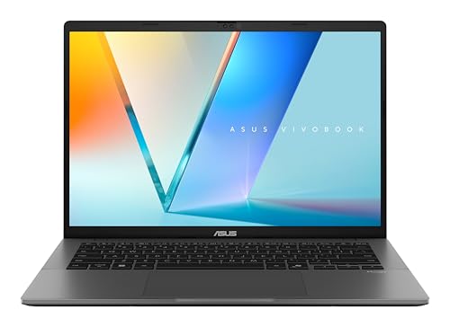 ASUS Vivobook S 14 S3407CA-LY040W Computador portátil WUXGA de 14" (Intel Core Ultra 7 255H, 16 GB RAM, 1TB SSD, ARC 140T, Windows 11 Home), cinzento mate - teclado QWERTY espanhol