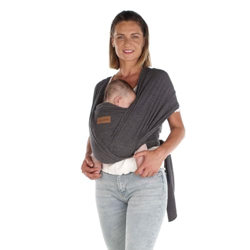 Jané Cocoon, Fular envolvente, bebés prematuros, ergonómico, até 20 kg, 5 metros de comprimento, macio e fresco, Greyland