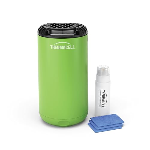 Thermacell Difusor anti-mosquitos, para exteriores, jardim e pátio, proteção eficaz de 20 m², sanita, inclui substituição de 12 horas + 3 comprimidos, verde