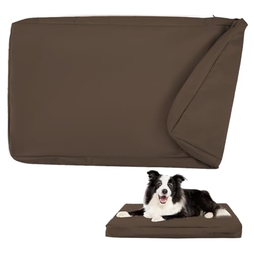 DUJUIKE - Capa impermeável para cama de cão, capa de substituição para gaiola, capa de substituição para almofada, lavável, removível, com fecho de correr, protetor de colchão