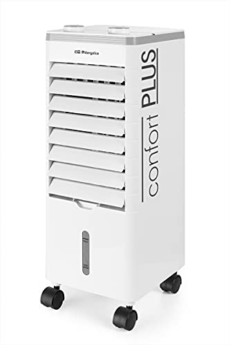 Orbegozo AIR 35 Climatizador evaporativo 3 em 1, 3 velocidades, pás orientáveis, depósito de 3 l, silencioso, filtro lavável, 60 W