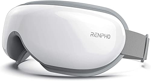 RENPHO Eyeris 1- Massajador de olhos com calor, música Bluetooth, massagem vibratória, massajador ocular dobrável para aliviar a tensão ocular olhos secos melhorar o sono presente dia da mãe