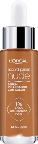 L'Oréal Paris Accord Parfait Sérum com cor com ácido hialurónico tom 7-8 Tan-Deep