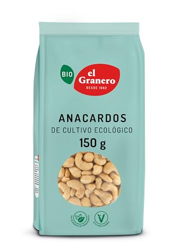 El Granero Integral - Cajus natural BIO - 150 g - Alto conteúdo em nutrientes - melhoram a saúde óssea e cardiovascular - propriedades energéticas e calorias - adequadas para veganos