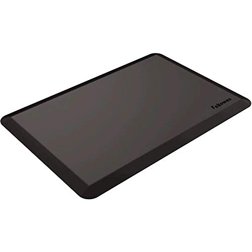 Fellowes - Tapete ergonómico anti-fadiga, para trabalhar em pé, compatível com mesas reguláveis em altura, cor preta