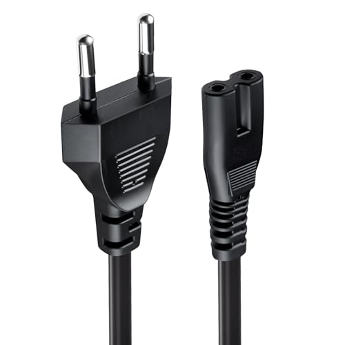 Tolesum 3 M Cabo de alimentação com Euro IEC C7 cabo de alimentação adequado para PS3/PS4/ PS5/ Xbox Series X/S