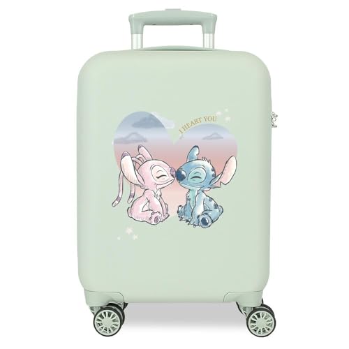 Disney Adorable Stitch Moods mala de cabine rígida ABS fecho de combinação lateral 4 rodas duplas bagagem mão