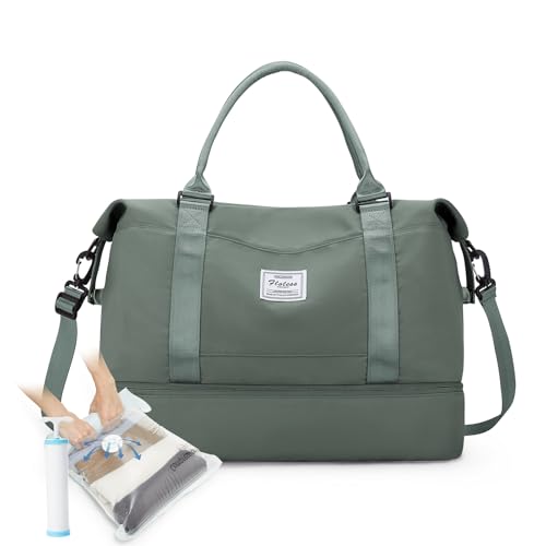Bolsa de viagem para mulher, mala de desporto, mala de mão para bagagem, bolsa de ginásio impermeável, sacos de fim de semana para mulher, bolsa para hospital, bolsa de natação para praia, O3 - verde,