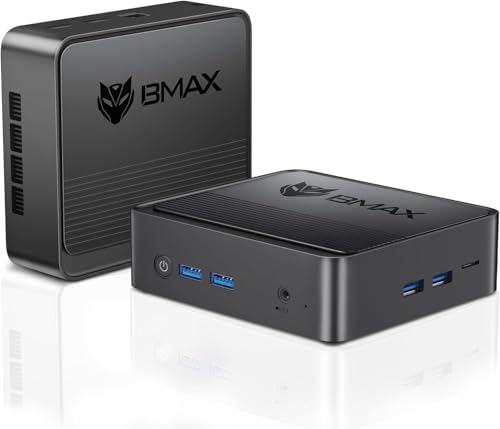 BMAX Mini PC B3 N5095 (até 2,9 GHz) 8 GB RAM/256 GB SSD W-11 Pro mini computador de mesa ecrã Doppio schermo 4K capa Push-Pull WiFi 5/ Dual HDMI/USB 3.0/ BT 4.2