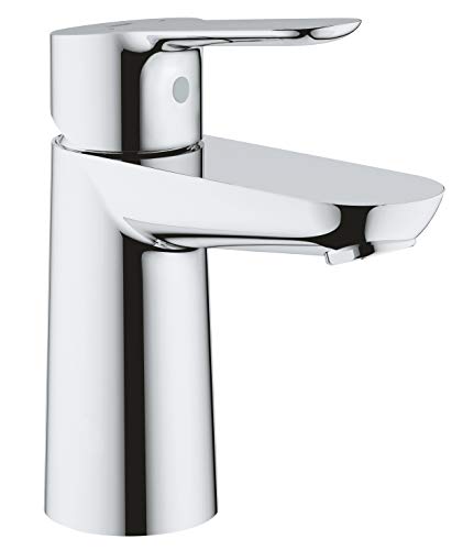 GROHE BauEdge Torneira de casa de banho com pilha monocomando para lavatório, tamanho S, com cartucho de cerâmica, cromado | 2333000