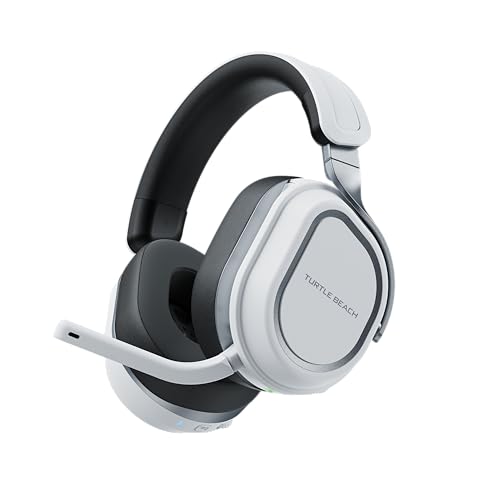 Turtle Beach Stealth 700 Branco Playstation auriculares de jogo sem fios com bateria 80h, altifalantes de 60 mm, transmissores duplos e Bluetooth para PS5, PS4, PC e telemóveis