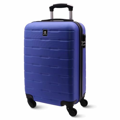 AMICHI - Malas de viagem cabine - mala de cabine - malas de viagem - adequada para Ryannair - Trolley bagagem para avião resistente com 4 rodas de 360º e cadeado