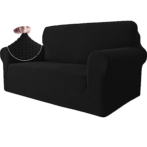 Ystyle Capa para sofá de 2 lugares, capas elásticas ajustáveis para sofá, protetor de sofá gatos riscos e cães animais de estimação, capa de sofá com apoios de braços antiderrapante antimanchas,