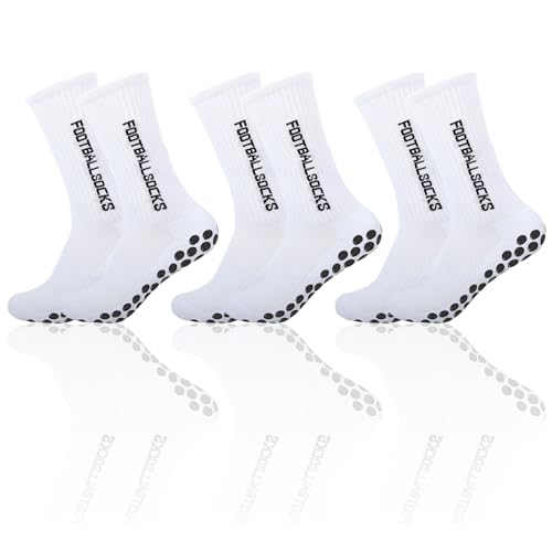 ZOCONE Meias antiderrapantes futebol homem meias futebol compressão respirável meias de desporto altas futebol socks elásticas meias antiderrapantes futebol para corrida desporto