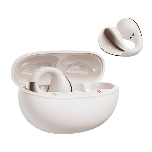 QCY Crossky C30 Auriculares sem fios de ouvido aberto, Bluetooth 5.4 auriculares desportivos com clipe, ajuste seguro, IPX5 impermeável, chamadas animadas, som espacial, conexão dupla