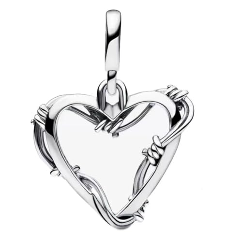 GHMIOU Charm - Missangas de prata de lei 925 com contas de desenhos animados de prata de lei 925, prata esterlina