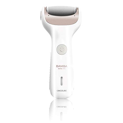 Cecotec Lima elétrica para pés, Bamba SkinCare Silky, bateria de lítio recarregável, modo com cabo e sem cabo, rolamentos de diferentes tamanhos