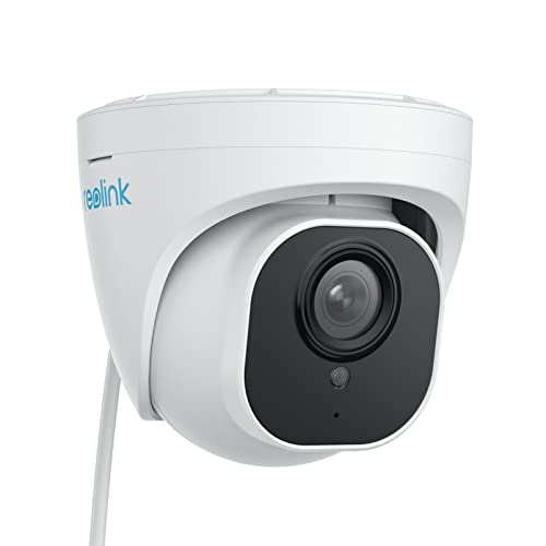 Reolink 4K 8MP Câmara de vigilância PoE exterior com deteção de pessoas/veículos / animal de estimação, cúpula IP câmara de segurança impermeável, alerta inteligente, gravação de áudio, lapso de